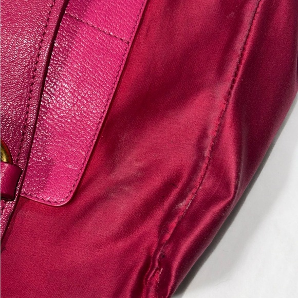 Miu Miu Madras Pink Leather Top Handle Bag - Picture 11 of 11